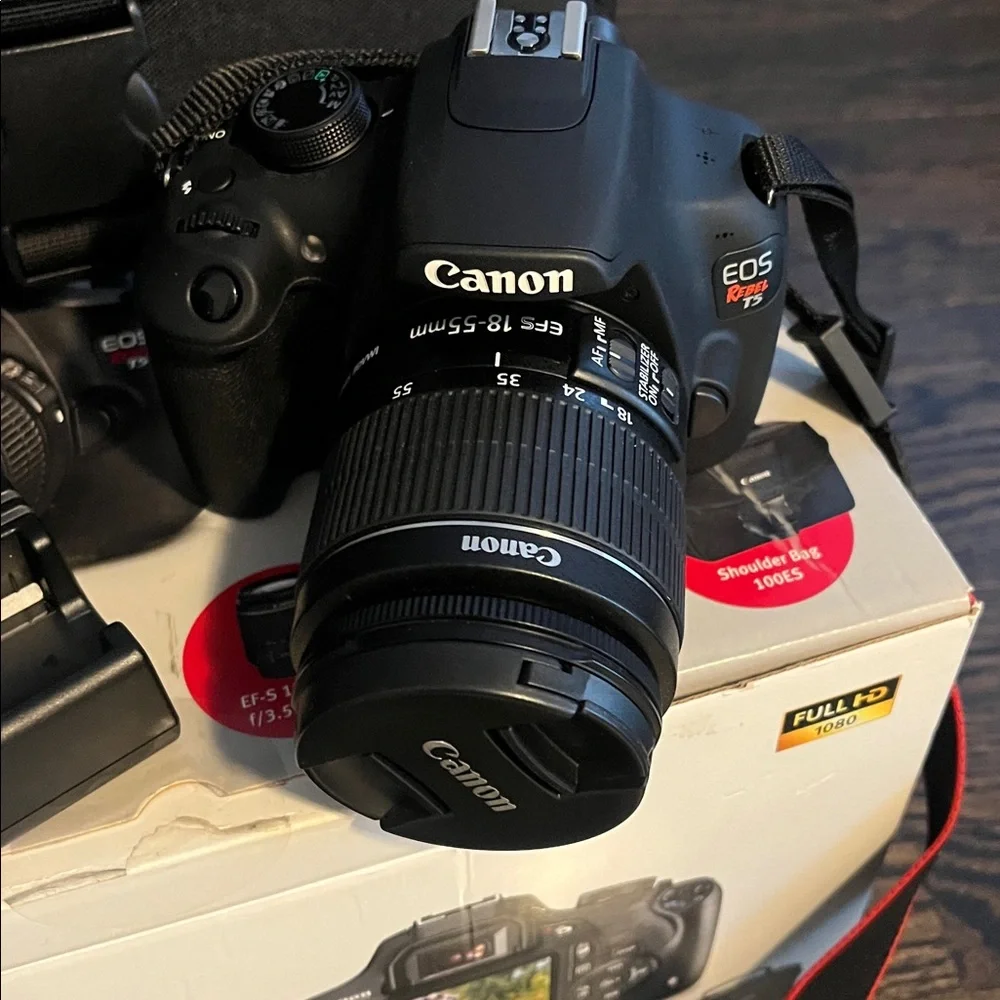 Canon EOS Rebel T5 Premium Kit with Black Bag